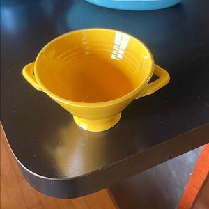 Fiesta Sunflower Yellow Handled Bowl